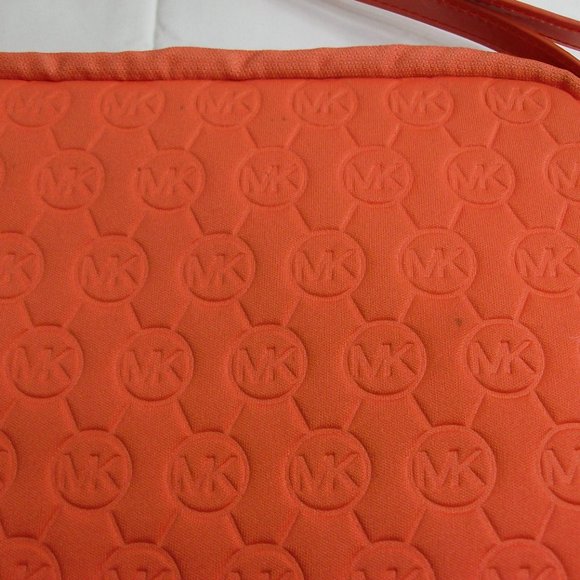 Michael Kors Logo Orange Neoprene Shoulder bag - Picture 5 of 10